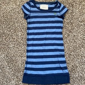 Abercrombie and Fitch blue striped long t-shirt